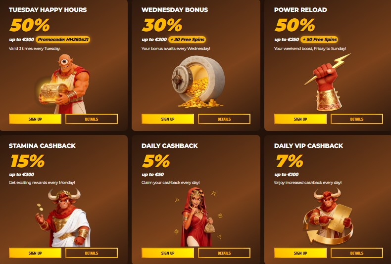 Offerte e bonus Mino Casino